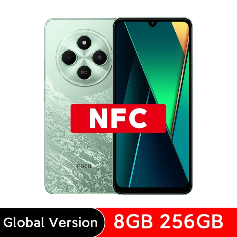 Smartphone POCO C75 256GB 8GB Tela 6,88'' 120Hz Bateria 5160mAh NFC - Versão Global