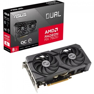 Placa De Vídeo Asus Dual AMD Radeon RX 7600 EVO OC Edition 8GB GDDR6 FSR Ray Tracing DUAL-RX7600-O8G-EVO