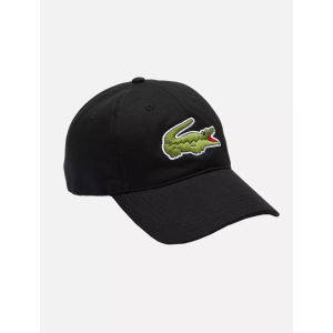 Boné Lacoste Gabardine Big Croco Preto