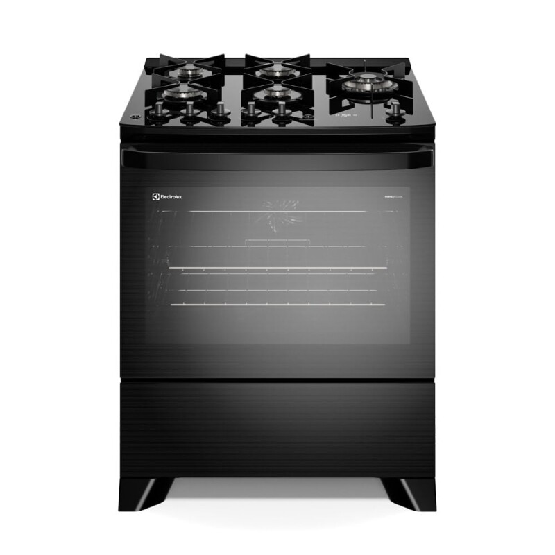 Fogão 5 bocas Electrolux Preto Experience c/ Mesa de Vidro Grill e PerfectCook360 (FE5CP) - Electrolux |  Oficial
