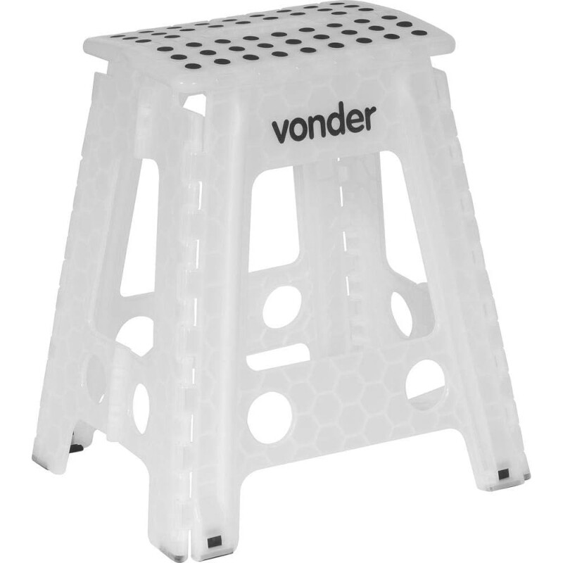 Vonder Banqueta Plástica Dobrável Branca Altura 450 Mm