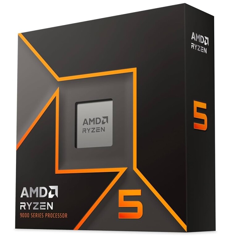 Processador AMD Ryzen 5 9600X 3.9GHz (5.4GHz Turbo) 6-Cores 12-Threads AM5 Sem Cooler