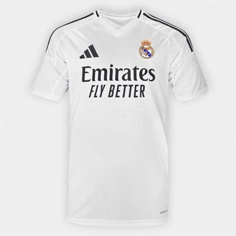 Camisa Adidas Real Madrid Home 24/25 s/n Torcedor - Masculina