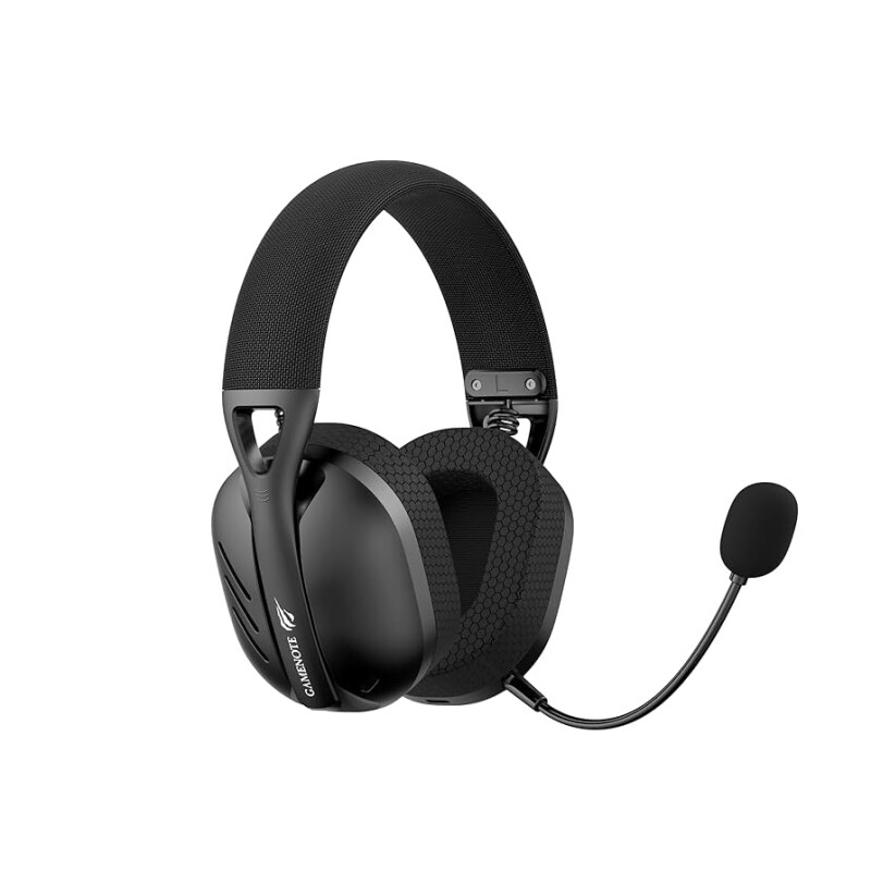 Havit Fone de Ouvido Headset Gamer Fuxi-H3 Black Quad-Mode Com Fio e Sem Fio Wireless 24GHz Bluetooth Cabo USB-C Cabo 35