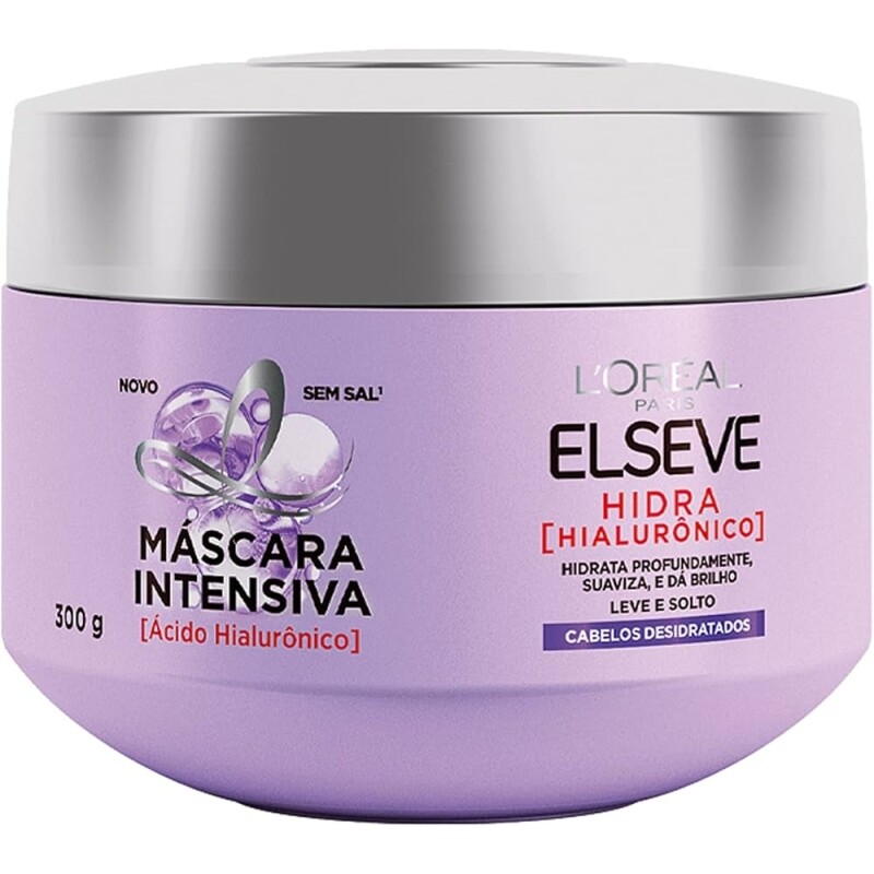L'Oréal Paris Elseve Creme de Tratamento Preenchedor Hidra Hialurônico Hidrata e Suaviza Profundamente 300g