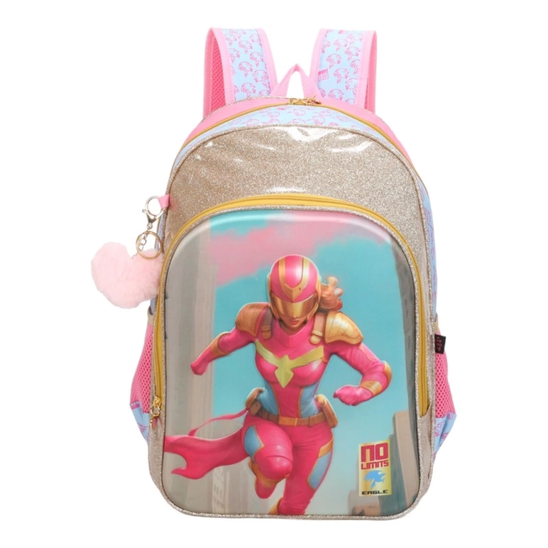 Mochila Infantil No Limits GirlHero by Santino Poliéster - NLM12U47