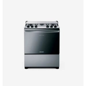 Fogão  5 Bocas Cor Inox Com Botões Removíveis E Exclusivo Aro Protetor - BFS5NCR BIVOLT