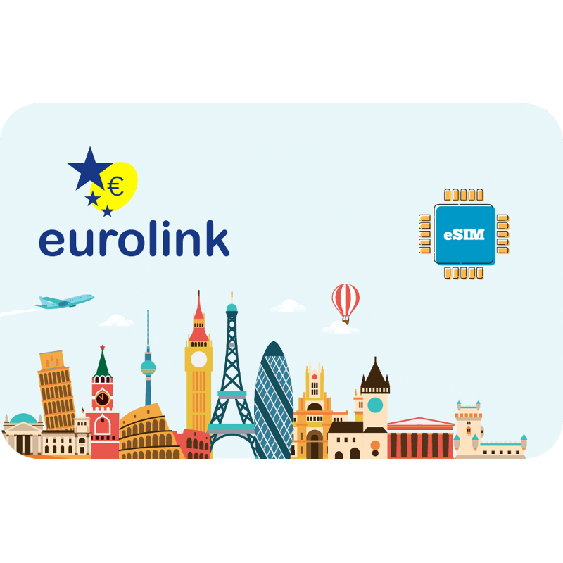 eSim Europa 42 Países 2 GB 15 Dias
