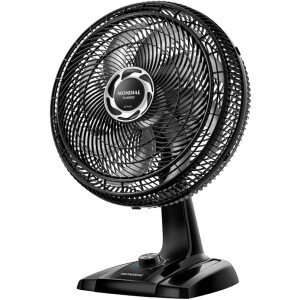 Ventilador de Mesa 40cm Turbo Mondial Preto/Prata 140W 110V - NVT-40-8P-B