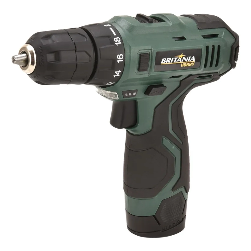 Parafusadeira Britânia Hobby Bpf03 2 Em 1 Furadeira Cor Verde tropical 127/220V