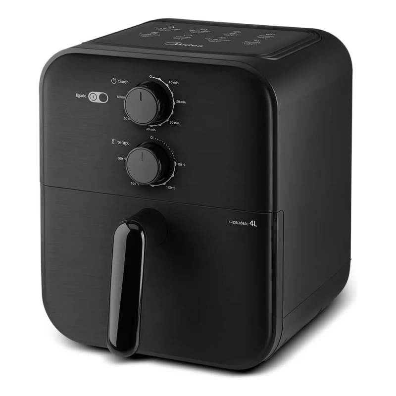 Fritadeira Air Fryer 4L Blackstone Preta Midea