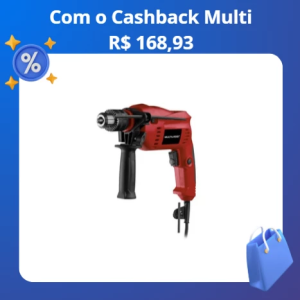 Furadeira com Impacto 127v com Maleta e Acessórios Multi - HO294