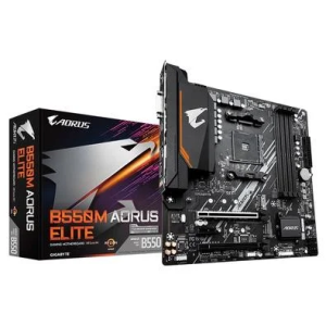 Placa-Mãe Gigabyte B550M Aorus Elite Rev. 1.3 AMD AM4 Micro ATX DDR4 Preto - B550M AORUS ELITE