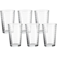 Jogo de Copos de Vidro Haus Concept Waffle 227ml - 6 Peças