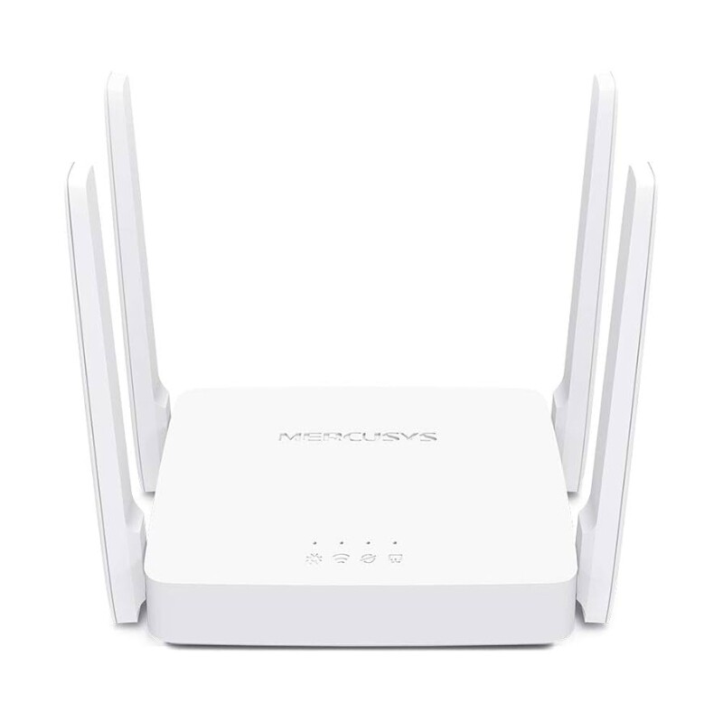 Roteador Wi-Fi Mercusys AC10 Wireless AC1200 Dual Band 24/5 GHz 4 antenas de alto ganho Controle dos Pais IPTV IPv6 Agil