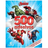 Livro Infantil Culturama Colorindo Vingadores com 500 Adesivos