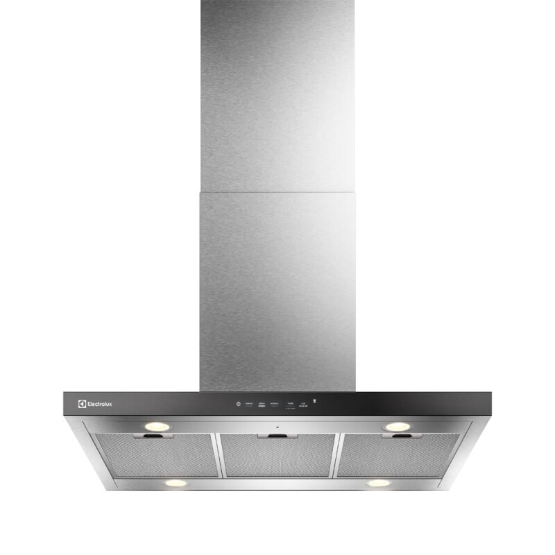 Coifa de Ilha Electrolux 90cm Inox Experience com Inteligência Artificial e Alto Poder Sucção CE9IF