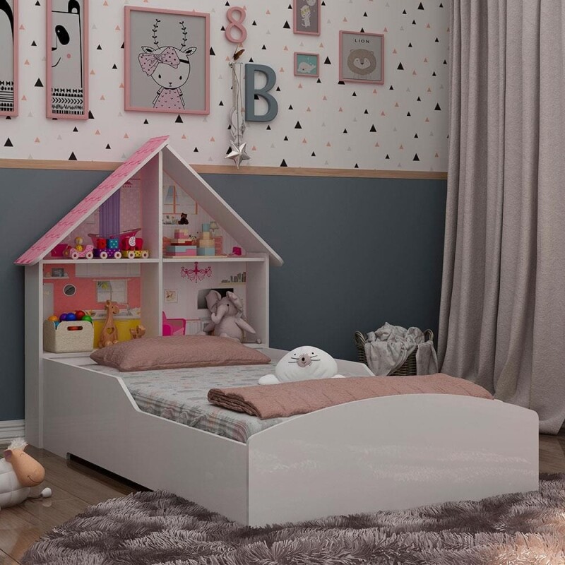Cama Infantil Gelius Casinha - Branco