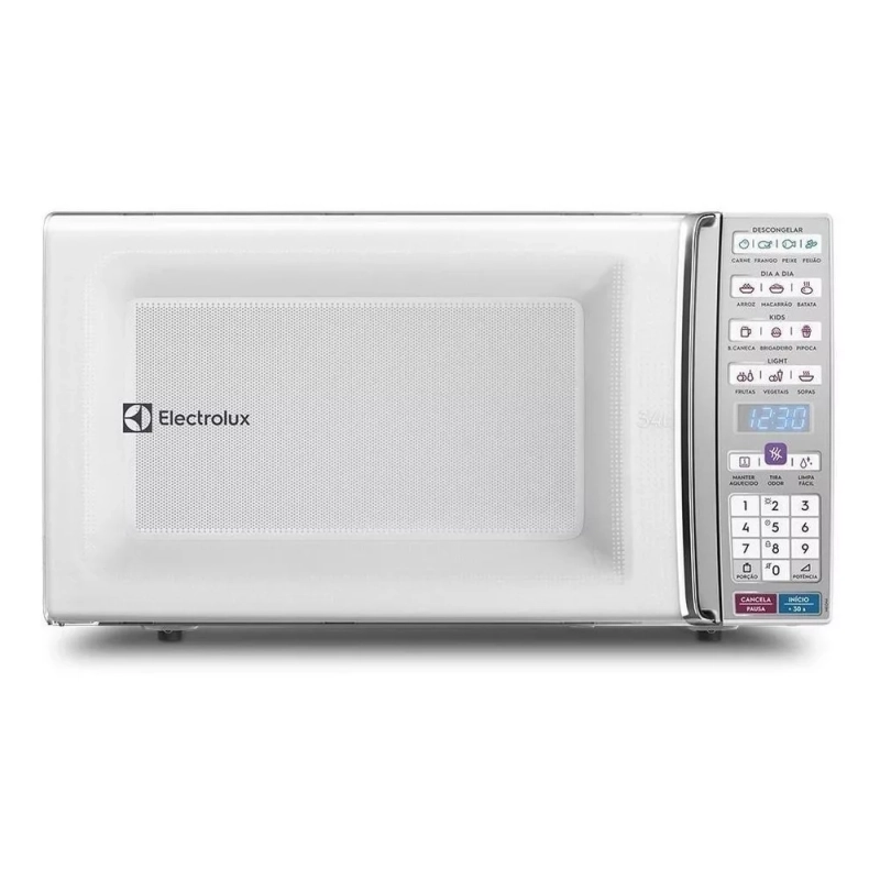 Micro-ondas Electrolux de bancada Branco com Função Tira Odor e Manter Aquecido 34L MEO44
