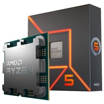 Processador AMD Ryzen 5 7600 5.1GHz Max Turbo Cache 38MB AM5 6 Núcleos Vídeo Integrado - 100-100001015BOX