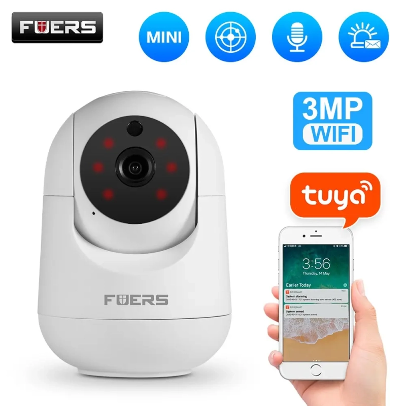 Câmera Interna IP Tuya Smart Fuers 3MP