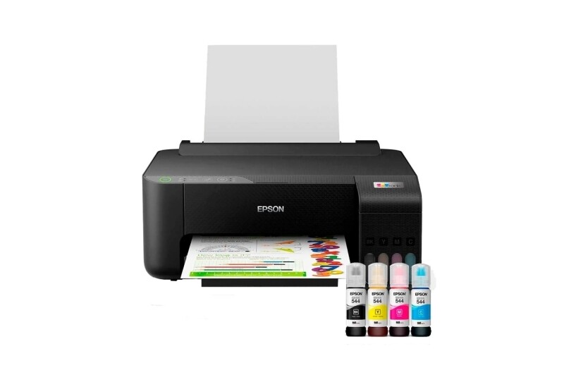 Impressora Epson EcoTank L1250 Tanque de Tinta Colorida Wi-Fi Bivolt Preta