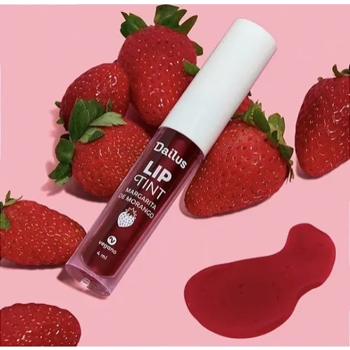 Lip Tint Gel Dailus Vermelho Margarita De Morango 4ml