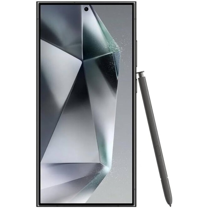Smartphone Samsung Galaxy S24 Ultra Galaxy AI Selfie de 12MP Tela de 6.8" 1-120Hz 256GB 12GB RAM - Titânio Preto