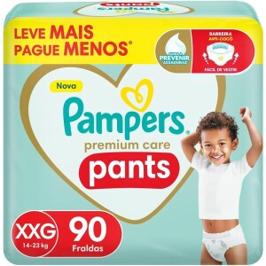Fralda Pampers Pants Premium Care XXG - 90 fraldas
