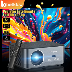 BETTDOW Full HD 1080P Projetor 4K 8K 700ANSI 13000Lumens Android WiFi LED Projetor de filme de vídeo LED Home Theater
