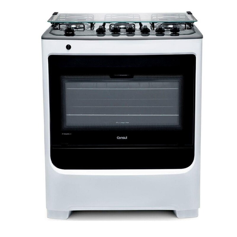 Fogão de Piso 6 Bocas à Gás Consul CFS6NAB com Acendimento Automático Branco Bivolt - 110V