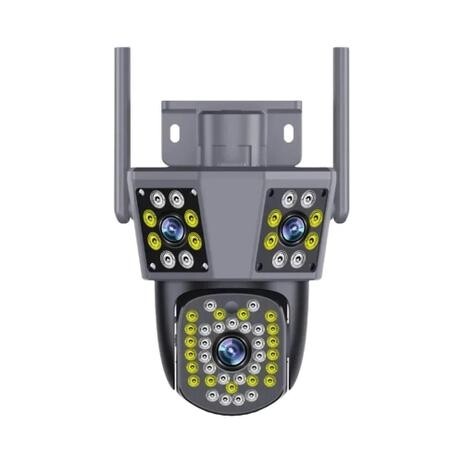 Câmera de Segurança Wi-Fi 6K Zoom 10X Lente Tripla e AI Tracking - 12MP