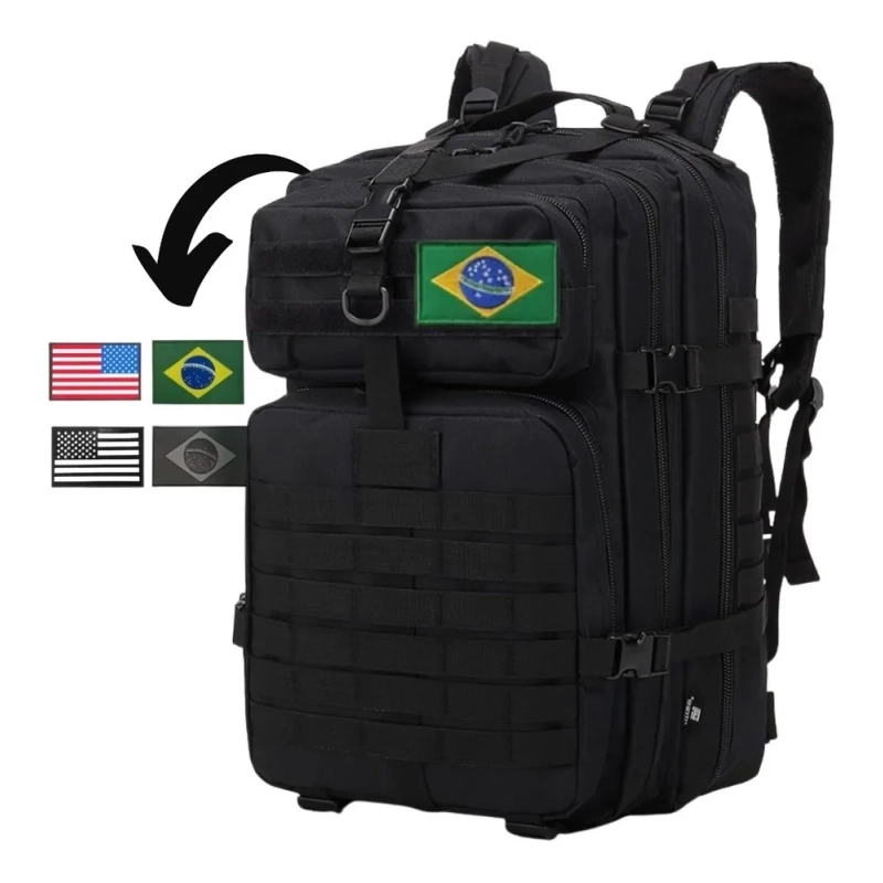 Mochila Tática Camping 50 Litros Militar Grande Impermeável