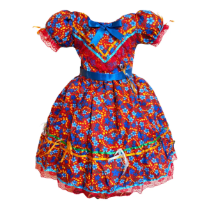Vestido Festa Junina Caipira São João Criança Infanti Dança