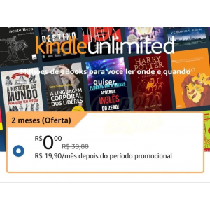 2 Meses de Graça do Kindle Unlimited para Novos Assinantes