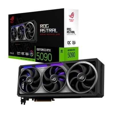 Placa de Vídeo ASUS RTX5090 ROG Astral Gaming OC NVIDIA GeForce 32GB GDDR7 ARGB G-Sync Ray Tracing DLSS 4 HDR - 90YV0LW0-M0NA00