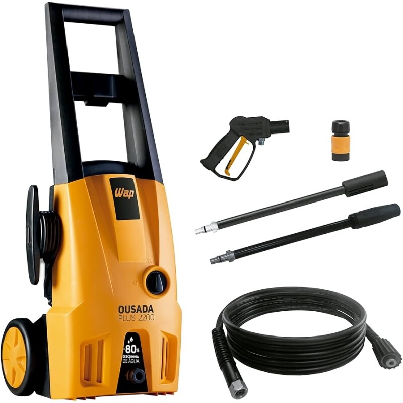 WAP Lavadora de Alta Pressão OUSADA PLUS 2200 com Jato Leque e Concentrado 342L/h 1750psi 1500W 220V