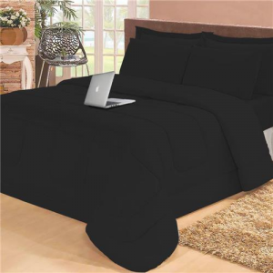 Kit Edredom Casal Queen 05 Peças Dupla Face Várias Cores Casa Dona