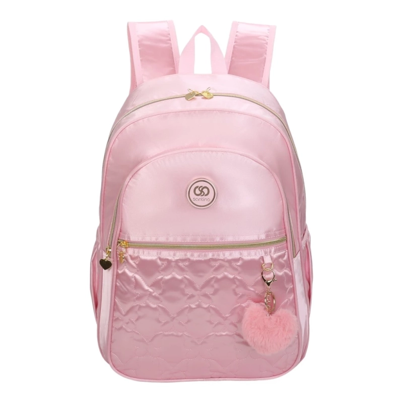Mochila Sweet Girl Butterfly by Santino Poliéster SAM230U Rosa