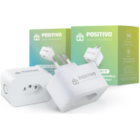Kit Smart Plug WI-FI Positivo Casa Inteligente - Contém 2 Smart Plugues WI-FI 10A/1000W