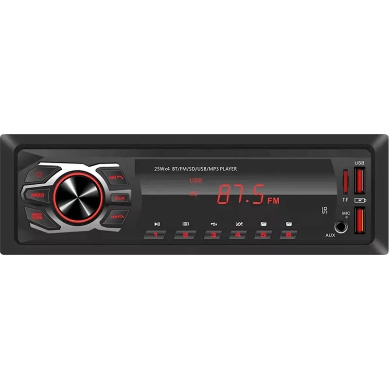 MP3 Player First Option 6688 Som Automotivo Radio Bluetooth 25W FM USB Pen Drive BT Carro Caminhonte 1 Din Caixa Bob Sai