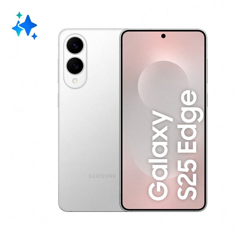 Smartphone Samsung Galaxy S25 EDGE 5G Titânio Prata 512GB 12GB RAM e Câmera Dupla de 200MP + 12MP