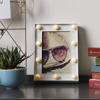 Porta-Retrato com LED Branco - Orb