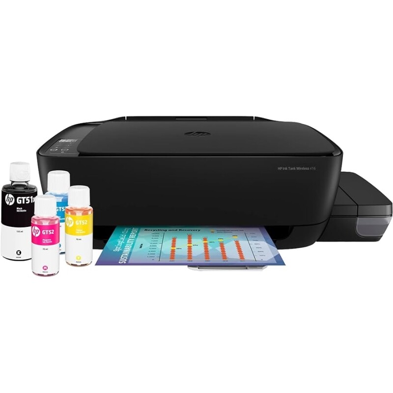 Impressora Multifuncional HP Ink Tank 416 Original Tanque de Tinta Continua WI-FI Scanner de Banda Dupla