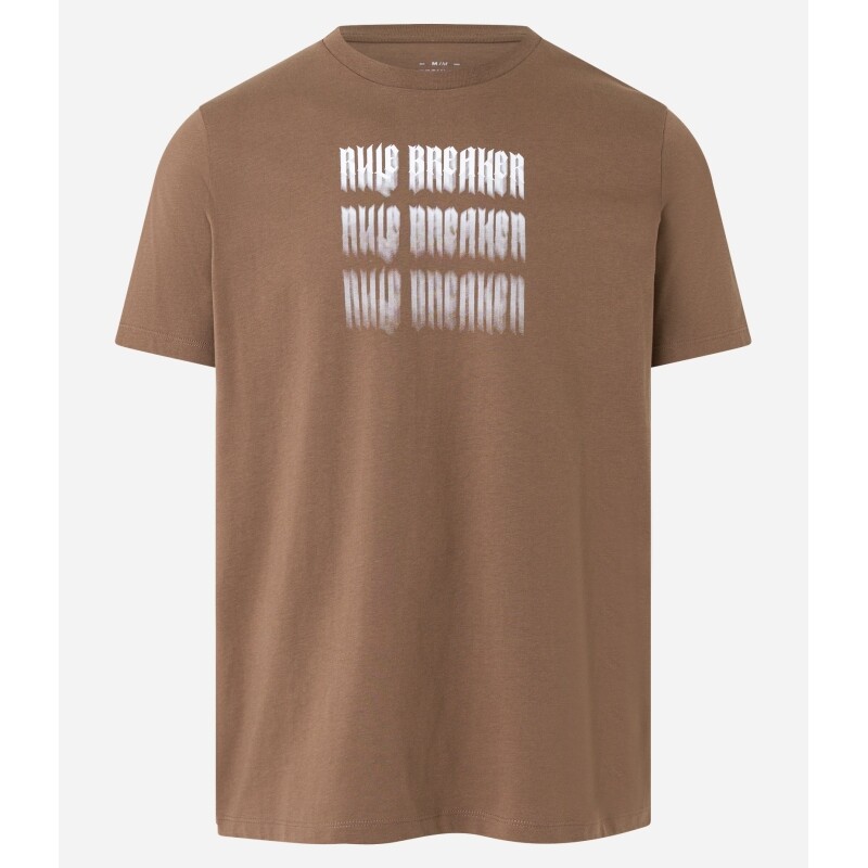 Camiseta Regular em Algodão com Lettering Rule Breaker Tam PP