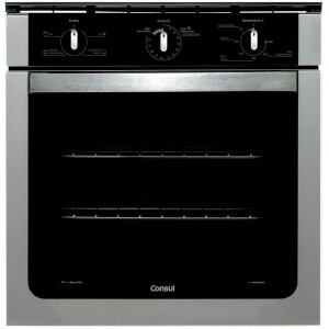 Forno de embutir elétrico Consul 84 litros prata com Grill e Timer Autodesligamento - COB84AR 220V