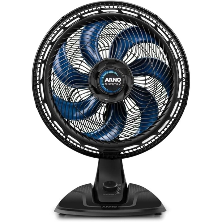 Ventilador de Mesa Arno X-TREME 7 40cm VE70 150W 7 Pás 3 Velocidades Oscilação 80º Power Zone Modo Sono Tranquilo 22