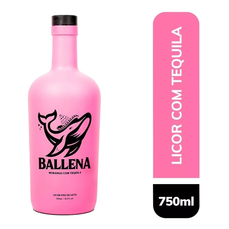 Creme De Morango Com Tequila Ballena