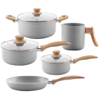 Conjunto de 5 Panelas Gris Brinox Ceramic Life Easy