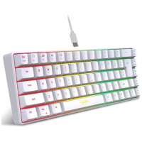 Teclado com fio Mini HXSJ-V200 K68 RGB